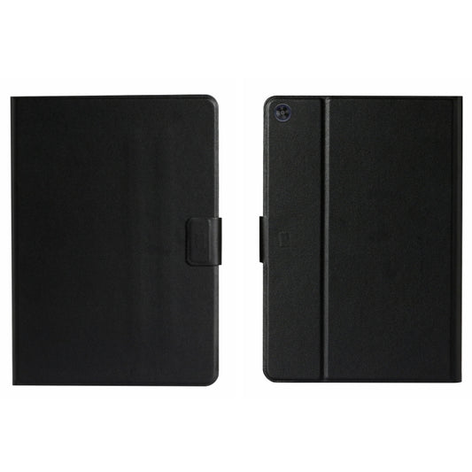 For Samsung Galaxy Tab A11 / A9 Pure Color PU Tablet Case with Sleep / Wake-up Function(Black) by buy2fix