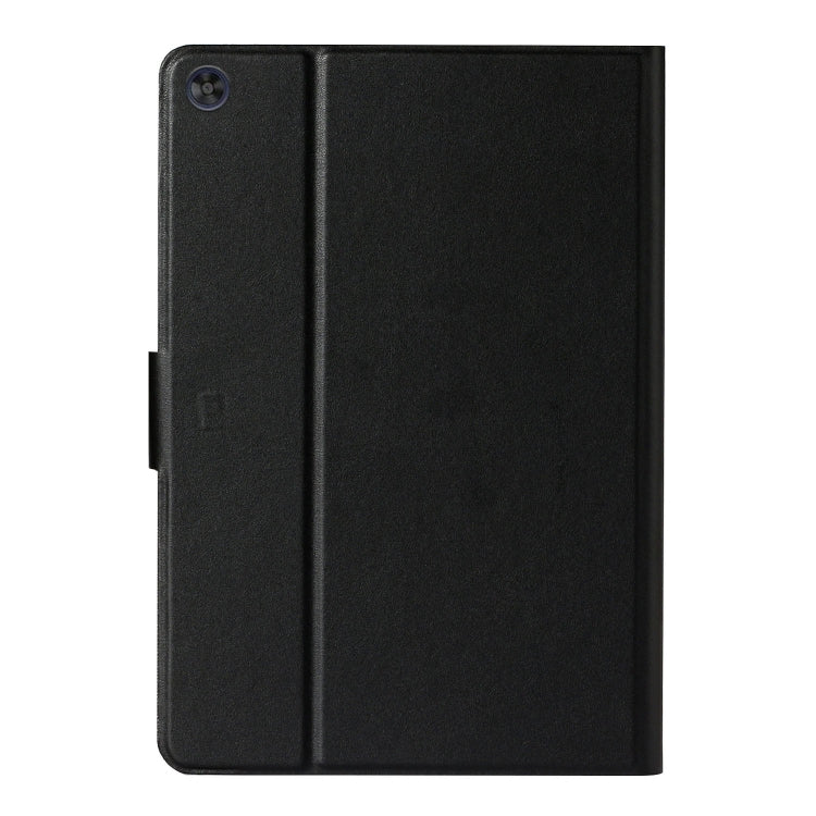 For Samsung Galaxy Tab A11 / A9 Pure Color PU Tablet Case with Sleep / Wake-up Function(Black) by buy2fix