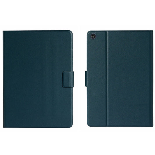 For Samsung Galaxy Tab A11 / A9 Pure Color PU Tablet Case with Sleep / Wake-up Function(Dark Green) by buy2fix