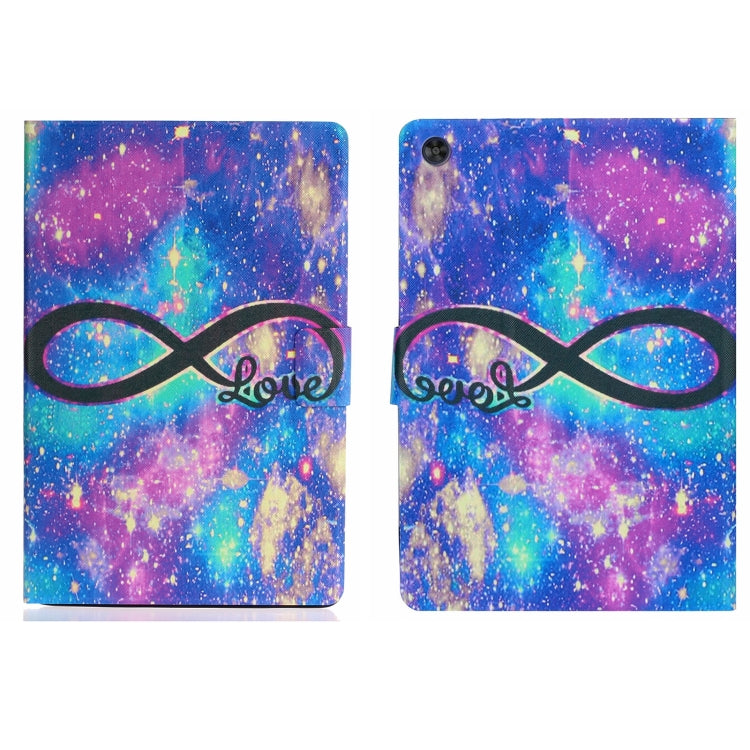 For Samsung Galaxy Tab A11+ / A9+ Voltage Coloured Drawing Smart PU Tablet Case with Sleep / Wake-up Function(LOVE) by buy2fix