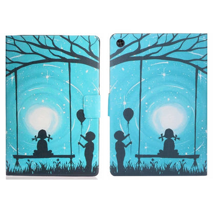 For Samsung Galaxy Tab A11+ / A9+ Voltage Coloured Drawing Smart PU Tablet Case with Sleep / Wake-up Function(Lovers) by buy2fix