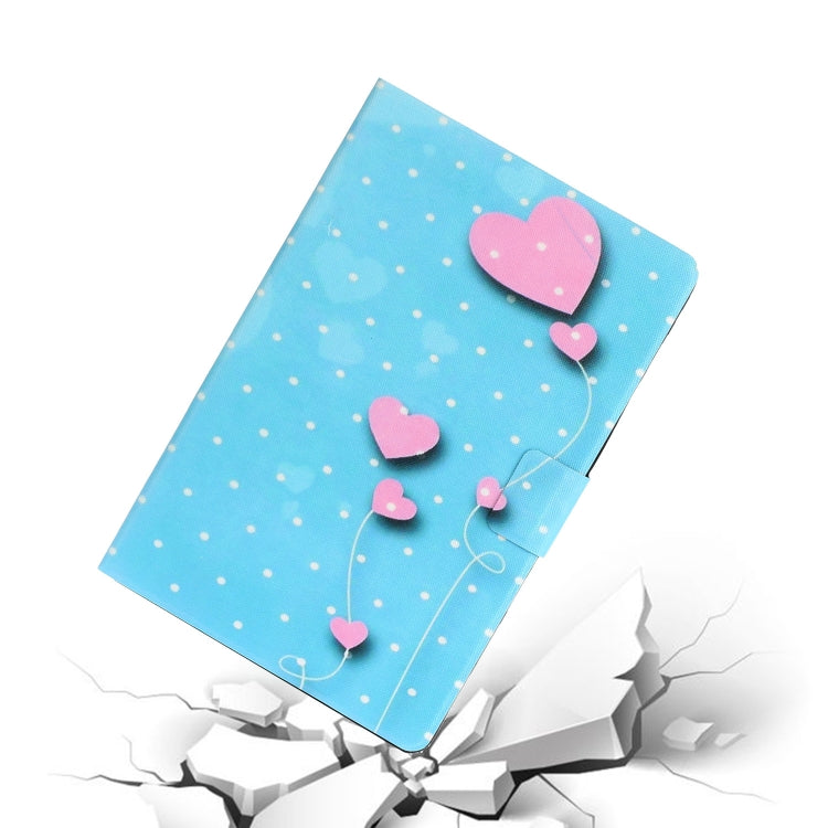 For Samsung Galaxy Tab A11+ / A9+ Voltage Coloured Drawing Smart PU Tablet Case with Sleep / Wake-up Function(Love Balloons) by buy2fix