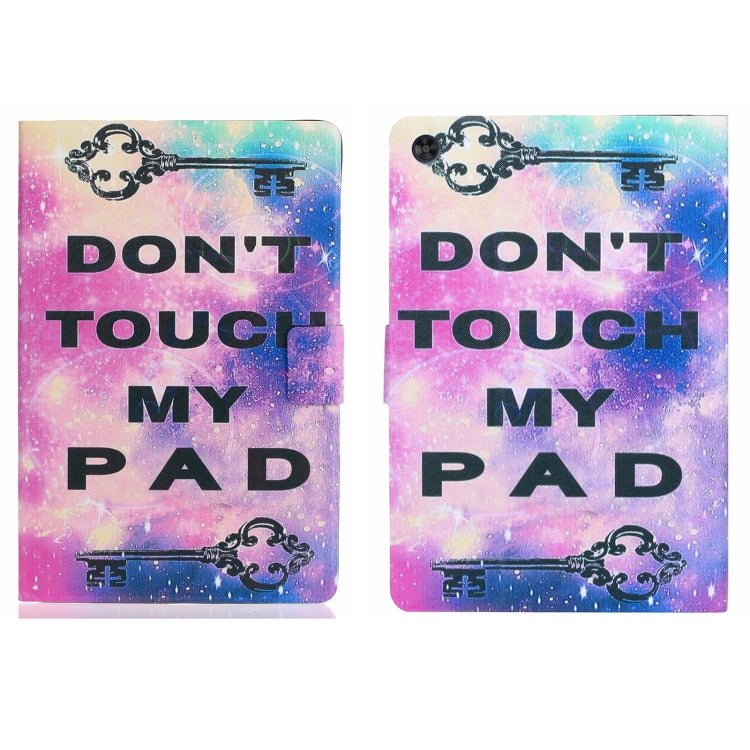 For Samsung Galaxy Tab A11+ / A9+ Voltage Coloured Drawing Smart PU Tablet Case with Sleep / Wake-up Function(Dont Touch My Pad) by buy2fix