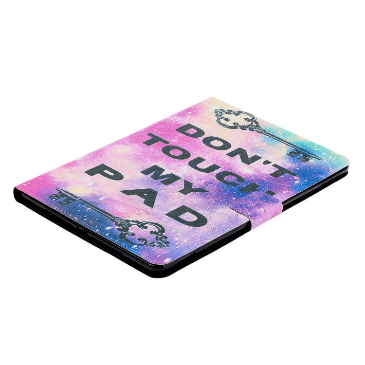 For Samsung Galaxy Tab A11+ / A9+ Voltage Coloured Drawing Smart PU Tablet Case with Sleep / Wake-up Function(Dont Touch My Pad) by buy2fix