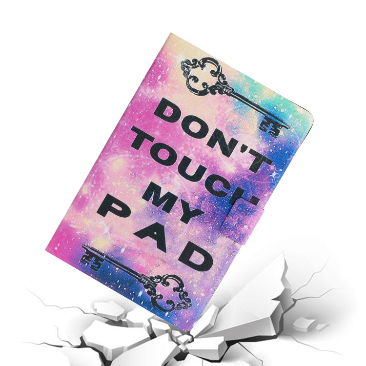 For Samsung Galaxy Tab A11+ / A9+ Voltage Coloured Drawing Smart PU Tablet Case with Sleep / Wake-up Function(Dont Touch My Pad) by buy2fix