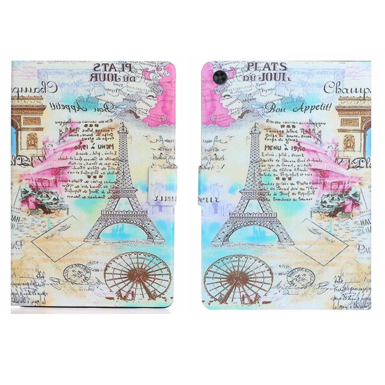 For Samsung Galaxy Tab A11+ / A9+ Voltage Coloured Drawing Smart PU Tablet Case with Sleep / Wake-up Function(Iron Tower) by buy2fix