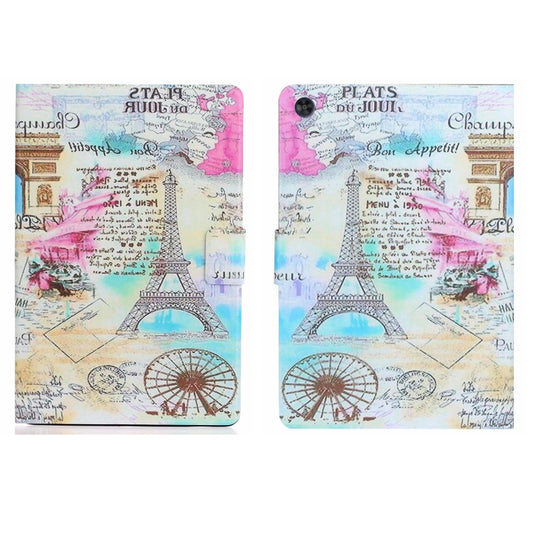 For Samsung Galaxy Tab A11+ / A9+ Voltage Coloured Drawing Smart PU Tablet Case with Sleep / Wake-up Function(Iron Tower) by buy2fix