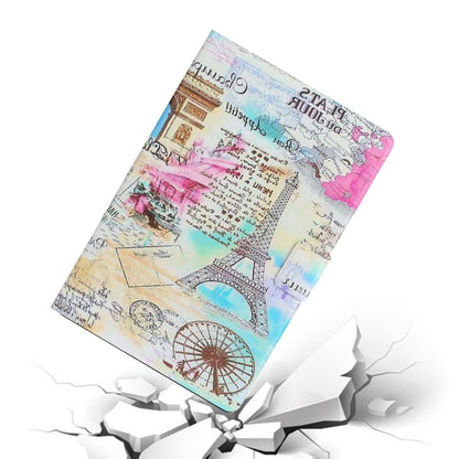 For Samsung Galaxy Tab A11+ / A9+ Voltage Coloured Drawing Smart PU Tablet Case with Sleep / Wake-up Function(Iron Tower) by buy2fix