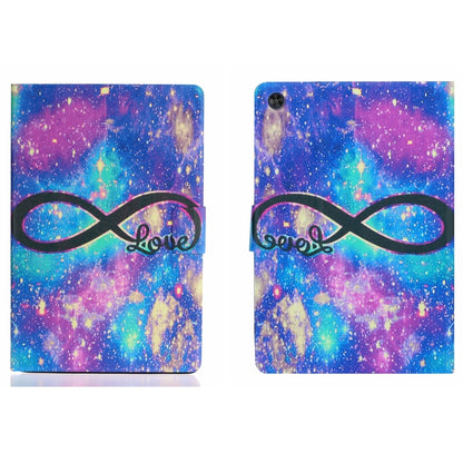 For Samsung Galaxy Tab A11 / A9 Voltage Coloured Drawing Smart PU Tablet Case with Sleep / Wake-up Function(LOVE) by buy2fix