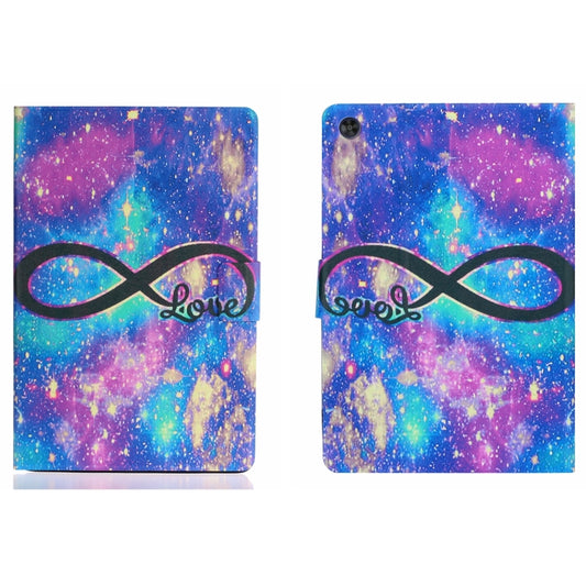 For Samsung Galaxy Tab A11 / A9 Voltage Coloured Drawing Smart PU Tablet Case with Sleep / Wake-up Function(LOVE) by buy2fix