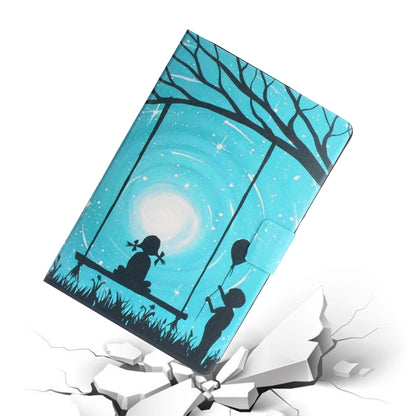 For Samsung Galaxy Tab A11 / A9 Voltage Coloured Drawing Smart PU Tablet Case with Sleep / Wake-up Function(Lovers) by buy2fix