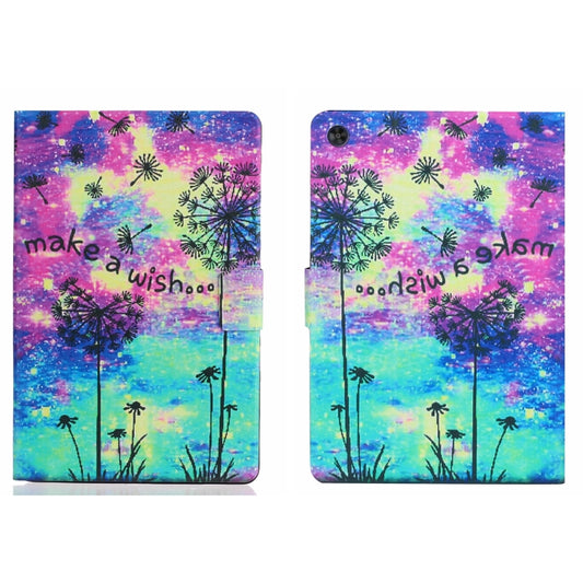 For Samsung Galaxy Tab A11 / A9 Voltage Coloured Drawing Smart PU Tablet Case with Sleep / Wake-up Function(Dandelion) by buy2fix