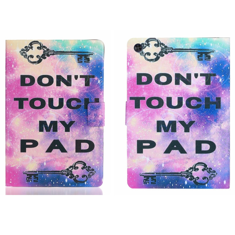 For Samsung Galaxy Tab A11 / A9 Voltage Coloured Drawing Smart PU Tablet Case with Sleep / Wake-up Function(Dont Touch My Pad) by buy2fix