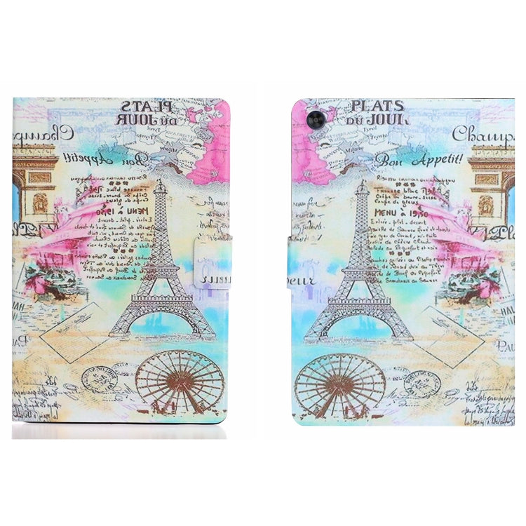 For Samsung Galaxy Tab A11 / A9 Voltage Coloured Drawing Smart PU Tablet Case with Sleep / Wake-up Function(Iron Tower) by buy2fix