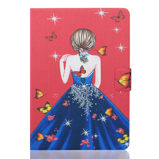 For Samsung Galaxy Tab A11+ / A9+ Voltage Coloured Drawing Smart PU Tablet Case with Sleep / Wake-up Function(Girl Back) by buy2fix