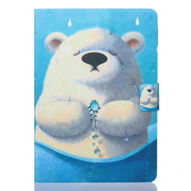 For Samsung Galaxy Tab A11+ / A9+ Voltage Coloured Drawing Smart PU Tablet Case with Sleep / Wake-up Function(Polar Bear) by buy2fix