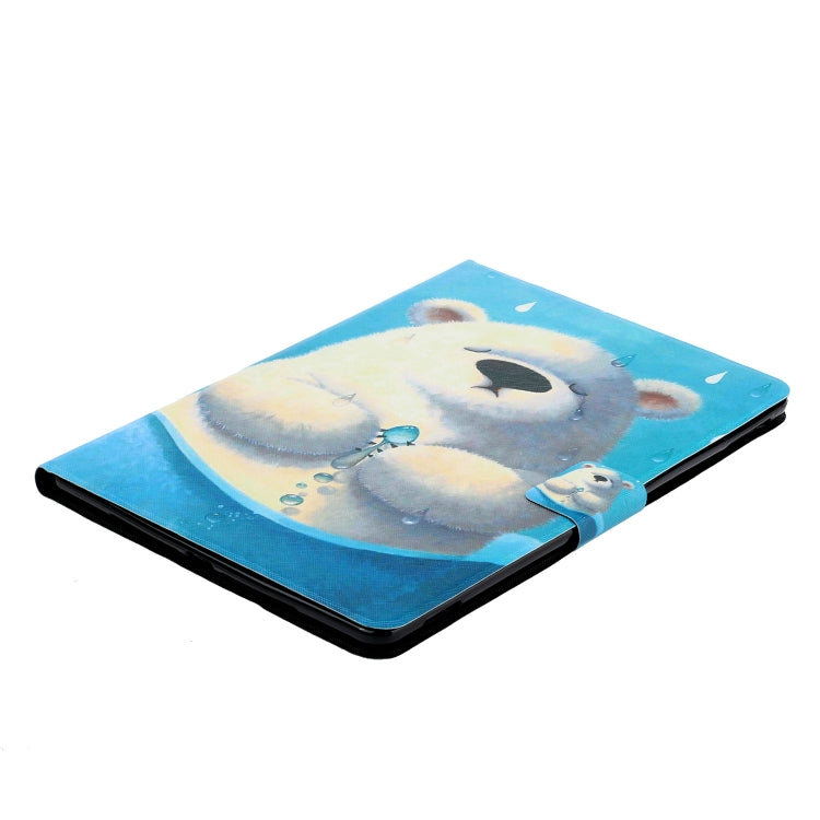 For Samsung Galaxy Tab A11+ / A9+ Voltage Coloured Drawing Smart PU Tablet Case with Sleep / Wake-up Function(Polar Bear) by buy2fix