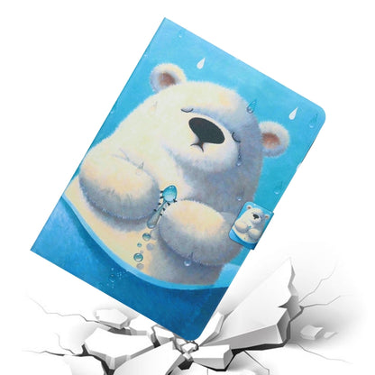 For Samsung Galaxy Tab A11+ / A9+ Voltage Coloured Drawing Smart PU Tablet Case with Sleep / Wake-up Function(Polar Bear) by buy2fix