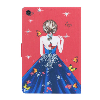 For Samsung Galaxy Tab A11 / A9 Voltage Coloured Drawing Smart PU Tablet Case with Sleep / Wake-up Function(Girl Back) by buy2fix