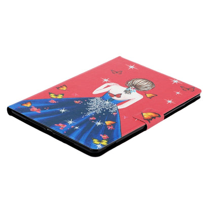For Samsung Galaxy Tab A11 / A9 Voltage Coloured Drawing Smart PU Tablet Case with Sleep / Wake-up Function(Girl Back) by buy2fix