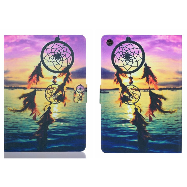 For Samsung Galaxy Tab A11 / A9 Voltage Coloured Drawing Smart PU Tablet Case with Sleep / Wake-up Function(Dreamcatcher) by buy2fix