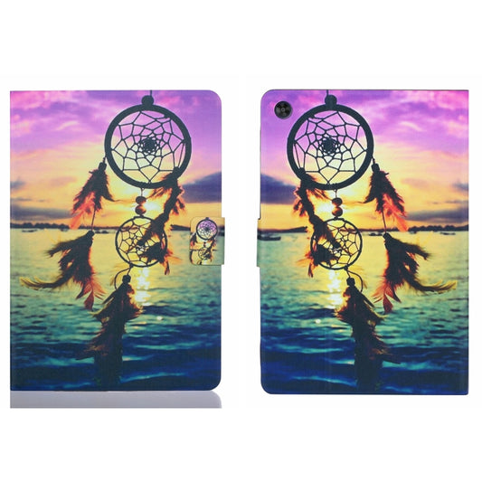 For Samsung Galaxy Tab A11 / A9 Voltage Coloured Drawing Smart PU Tablet Case with Sleep / Wake-up Function(Dreamcatcher) by buy2fix