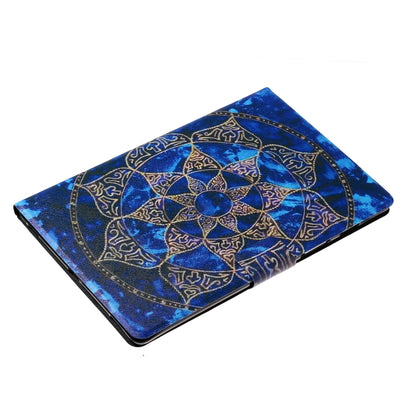 For Samsung Galaxy Tab A11 / A9 Voltage Coloured Drawing Smart PU Tablet Case with Sleep / Wake-up Function(Blue Mandala) by buy2fix
