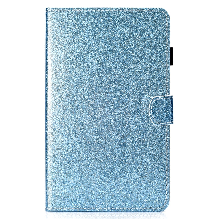 For Samsung Galaxy Tab A11+ / A9+ Glitter Powder Smart PU Tablet Case with Sleep / Wake-up Function(Blue) by buy2fix