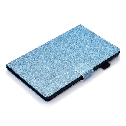 For Samsung Galaxy Tab A11+ / A9+ Glitter Powder Smart PU Tablet Case with Sleep / Wake-up Function(Blue) by buy2fix