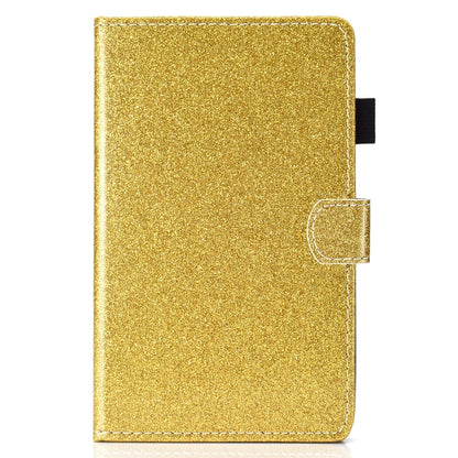 For Samsung Galaxy Tab A11 / A9 Glitter Powder Smart PU Tablet Case with Sleep / Wake-up Function(Gold) by buy2fix