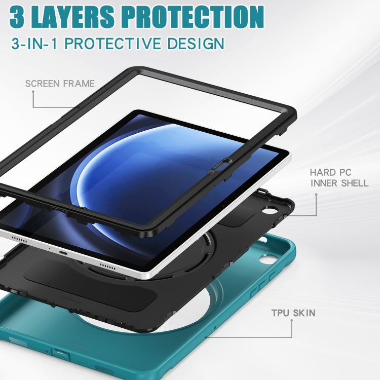 For Samsung Galaxy Tab A9+ Shockproof TPU + PC Protective Tablet Case(Blue) - Galaxy Tab A9+ by buy2fix | Online Shopping UK | buy2fix