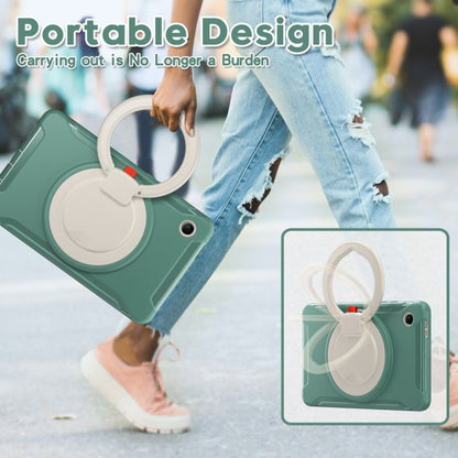 For Samsung Galaxy Tab A9 / Tab A11 Shockproof TPU + PC Protective Tablet Case(Emmerald Green) by buy2fix