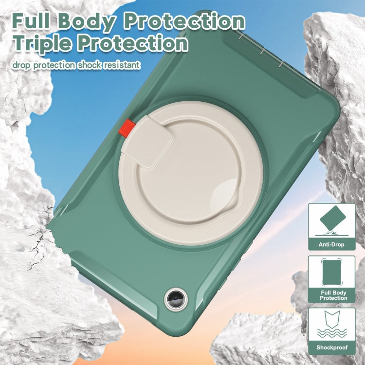 For Samsung Galaxy Tab A9 / Tab A11 Shockproof TPU + PC Protective Tablet Case(Emmerald Green) by buy2fix