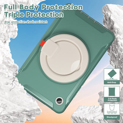 For Samsung Galaxy Tab A9 / Tab A11 Shockproof TPU + PC Protective Tablet Case(Emmerald Green) by buy2fix