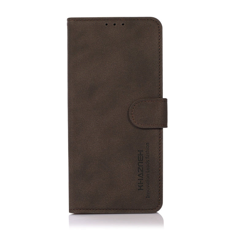 For Google Pixel 9 KHAZNEH Matte Texture Leather Phone Case(Brown) by buy2fix