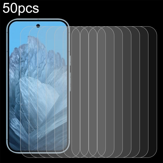 For Google Pixel 9 50pcs 0.26mm 9H 2.5D Tempered Glass Film