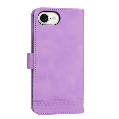 For iPhone SE 2024 Dierfeng Dream Line TPU + PU Leather Phone Case(Purple) - More iPhone Cases by buy2fix | Online Shopping UK | buy2fix