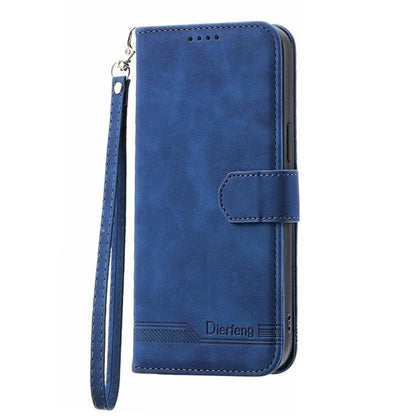 For iPhone Air Dierfeng Dream Line TPU Hybrid PU Leather Phone Case(Blue) - iPhone Air Cases by buy2fix | Online Shopping UK | buy2fix