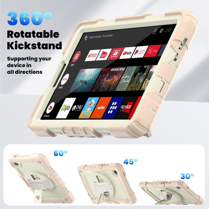 For Samsung Galaxy Tab A9 Silicone + PC Tablet Case with Shoulder Strap(Rose Gold) - Galaxy Tab A9 by buy2fix | Online Shopping UK | buy2fix