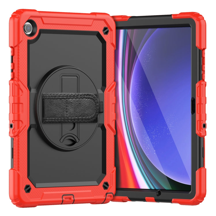 For Samsung Galaxy Tab A9+ Silicone + PC Tablet Case with Shoulder Strap(Red) - Galaxy Tab A9+ by buy2fix | Online Shopping UK | buy2fix