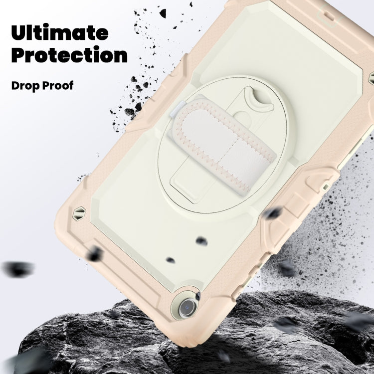 For Samsung Galaxy Tab A9+ Silicone + PC Tablet Case with Shoulder Strap(Rose Gold) - Galaxy Tab A9+ by buy2fix | Online Shopping UK | buy2fix