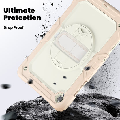 For Samsung Galaxy Tab A9+ Silicone + PC Tablet Case with Shoulder Strap(Rose Gold) - Galaxy Tab A9+ by buy2fix | Online Shopping UK | buy2fix