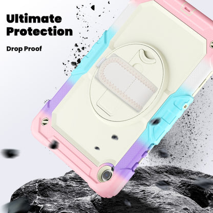 For Samsung Galaxy Tab A9+ Silicone + PC Tablet Case with Shoulder Strap(Camouflage Pink) - Galaxy Tab A9+ by buy2fix | Online Shopping UK | buy2fix