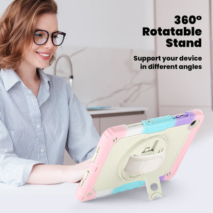 For Samsung Galaxy Tab A9+ Silicone + PC Tablet Case with Shoulder Strap(Camouflage Pink) - Galaxy Tab A9+ by buy2fix | Online Shopping UK | buy2fix