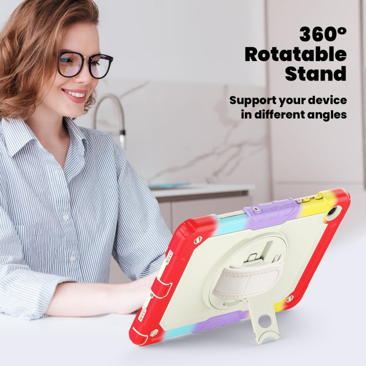 For Samsung Galaxy Tab A9+ Silicone + PC Tablet Case with Shoulder Strap(Camouflage Red) - Galaxy Tab A9+ by buy2fix | Online Shopping UK | buy2fix