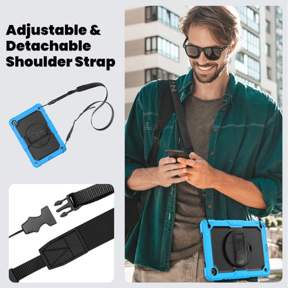 For Samsung Galaxy Tab A9+ Silicone + PC Tablet Case with Shoulder Strap(Light Blue) - Galaxy Tab A9+ by buy2fix | Online Shopping UK | buy2fix