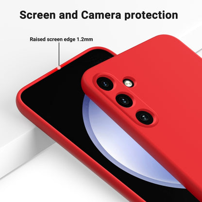 For Samsung Galaxy A35 5G Pure Color Liquid Silicone Shockproof Full Coverage Phone Case(Red) - Galaxy Phone Cases by buy2fix | Online Shopping UK | buy2fix