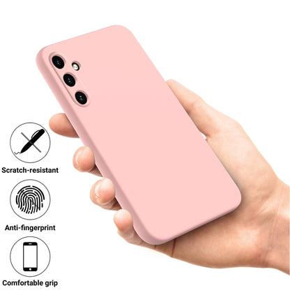 For Samsung Galaxy A55 5G Pure Color Liquid Silicone Shockproof Full Coverage Phone Case(Pink) - Galaxy Phone Cases by buy2fix | Online Shopping UK | buy2fix