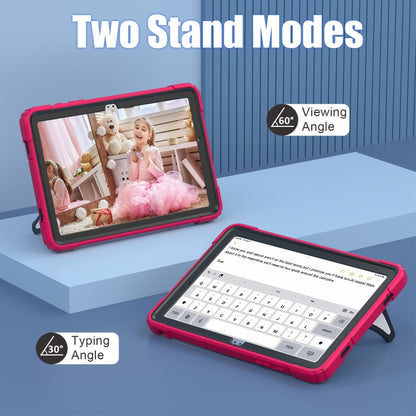 For Samsung Galaxy Tab A11+ / A9+ Spider Silicone Hybrid PC Shockproof Tablet Case(Strawberry Black) by buy2fix