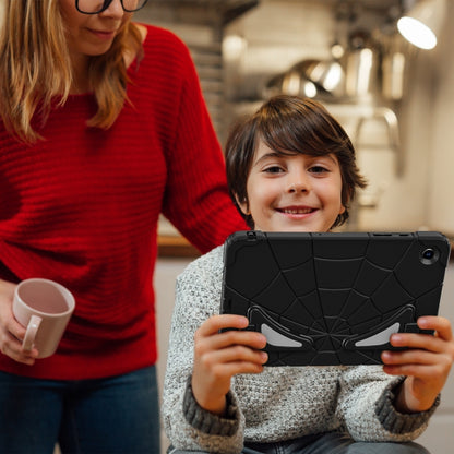 For Samsung Galaxy Tab A11+ / A9+ Spider Silicone Hybrid PC Shockproof Tablet Case(Black) by buy2fix